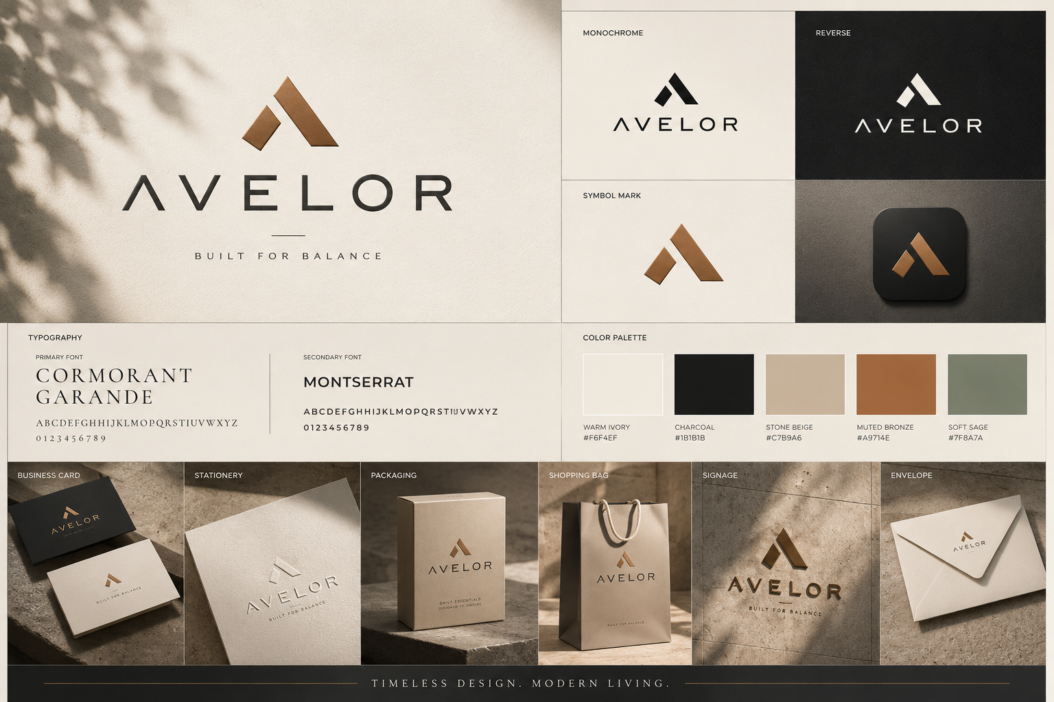 Avelor brand identity design